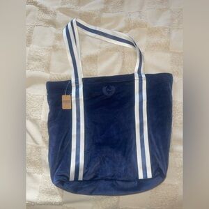 Victoria’s Secret PINK Blue and White Striped Tote Bag